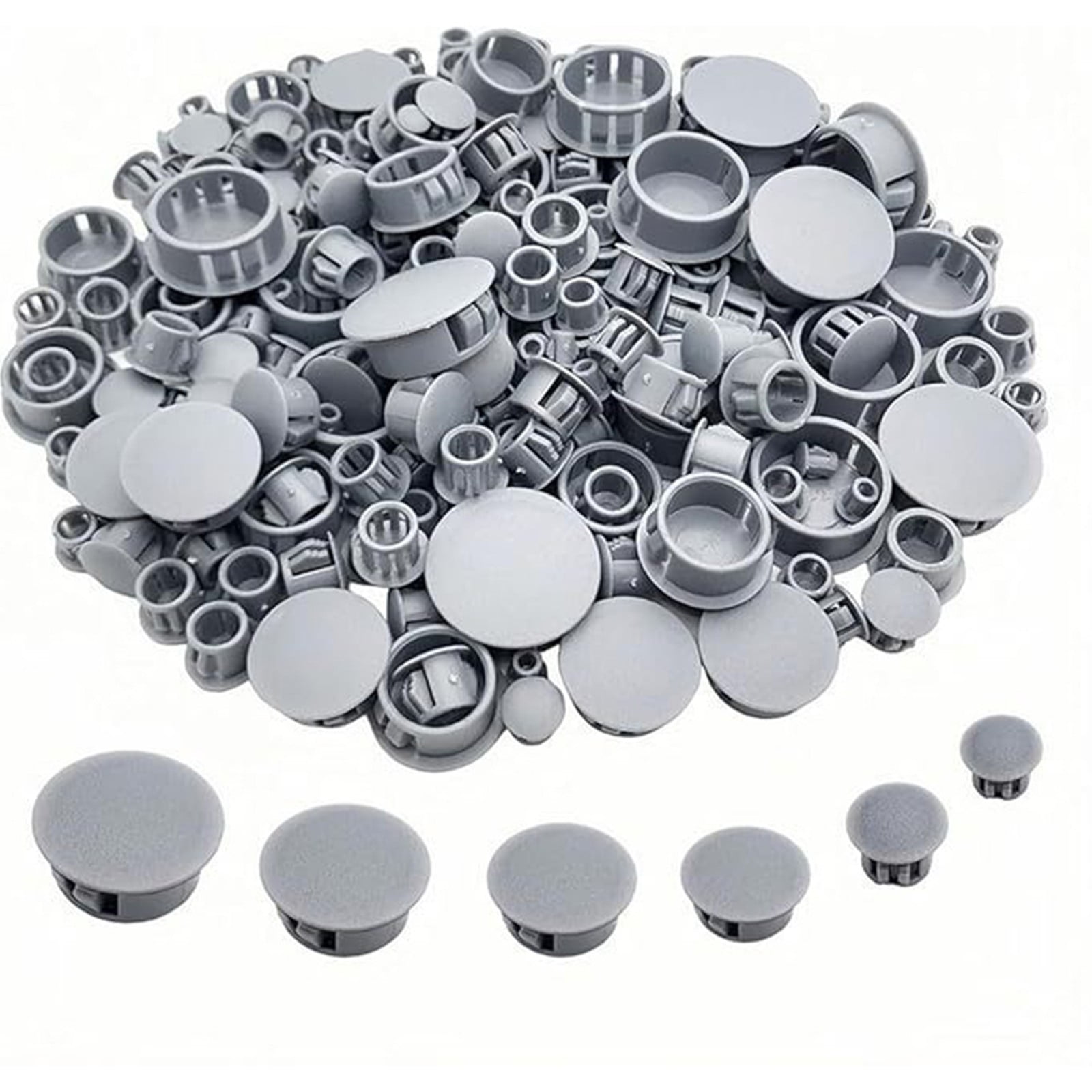 360 Pcs 9 Sizes Plastic Hole Plugs Flush Type Hole Plugs Snap In