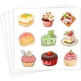 thumbnail image 1 of 360 Pcs Cute Cupcake Stickers Adorable Dessert Labels for Party Decorations 1.5 Inch, 1 of 5