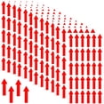 thumbnail image 1 of 360 Pcs Red Small Arrow Stickers, 1.2x0.4 Inch Waterproof Self-Adhesive Labels for Gas Flow Direction, Inspection, Inventory Organization and Product Defect Marking, 1 of 7