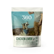 360 Pet Nutrition Freeze-Dried Chicken Liver Dog Treats, 4oz