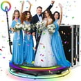 thumbnail image 1 of 360 Photo Booth Machine for Parties Automatic Spinning Video Booth with Rotating Selfie Ring Light for Christmas Weddings Birthdays Events(100cm, 1 of 12