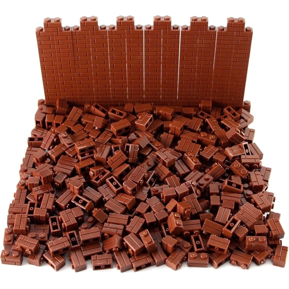 360 Pieces 1x2 Masonry Profile Bricks Building Blocks for Wall Parts and Pieces Diverse Bulk Toy Set Compatible with Major Brands