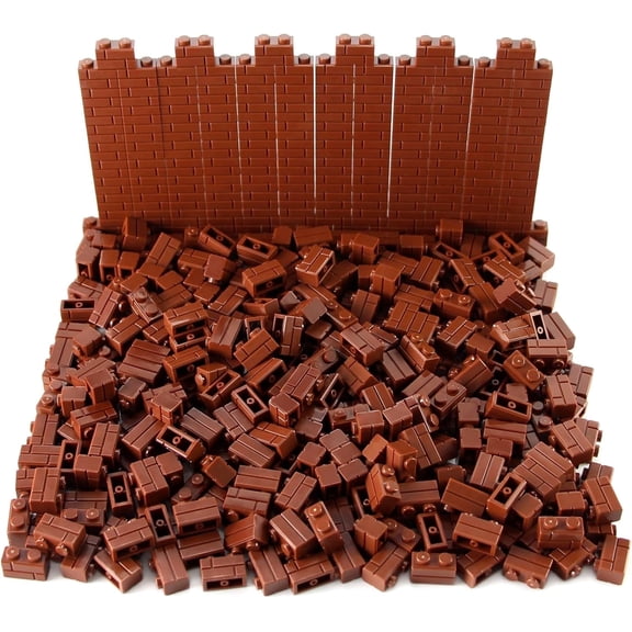 360 Pieces 1x2 Masonry Profile Bricks Building Blocks for Wall Parts and Pieces Diverse Bulk Toy Set Compatible with Major Brands