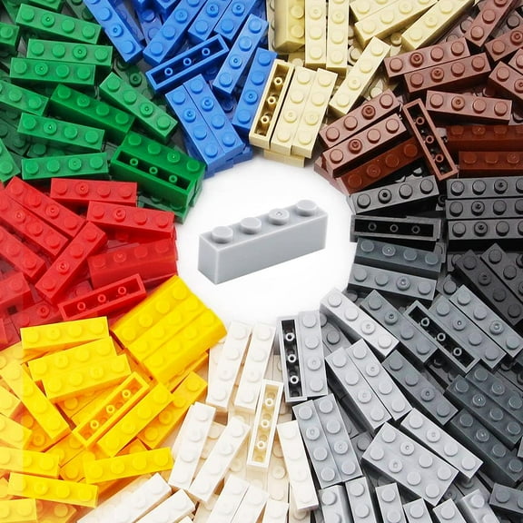 360 Pieces 1x4 Bricks Classic Parts Building Creative Play Blocks Set Toy Compatible with 3010 3066 Major Brick Brands
