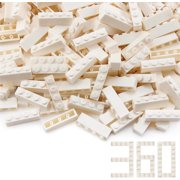 360 Pieces 1x4 Bricks White Basic Parts Building Creative Play Blocks Set Toy Compatible with 3010 3066 Major Brick Brands