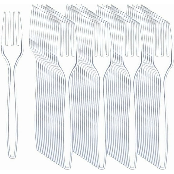 360 Pieces Clear Plastic Spoons - Heavyweight Disposable Spoons-6.7inch Heavy Duty clear Cutlery - Plastic Utensils - Perfect for Chrismas Parties and Restaurants for Spring