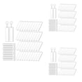 thumbnail image 1 of 360 Pieces Rectangle Acrylic Key Chain Blank Transparent Acrylic KeyChain Blank, 1 of 6