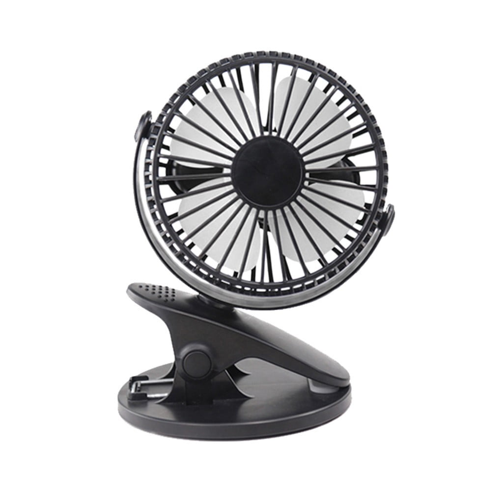 360° Portable Camping Fan Rechargeable USB Clip On Mini Desk Fan Pram