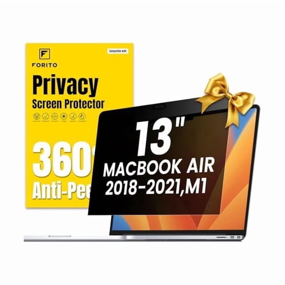 360 Privacy Screen Protector Compatible with MacBook Air 13 inch (2018, 2019, 2020, 2021, M1), Anti Peeping, Anti Glare and Scratch Resistant Laptop Privacy Screen Shield