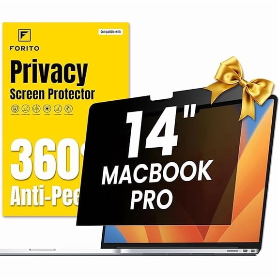 360 Privacy Screen Protector Compatible with MacBook Pro 14 inch (2025-2021, M5 M4 M3 M2 M1 Pro Max Chip), Anti Peeping Anti Glare and Anti Blue Light Laptop Privacy Screen Shield