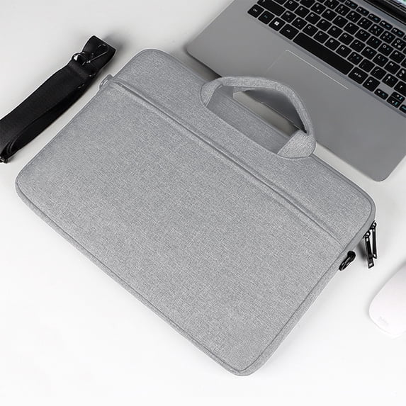 360° Protective Laptop Case, 16.5x12.2inch Waterproof Laptop Sleeve with Velvet Lining, Thickened Soft Pile Shockproof , Compatible with MacBook Pro 16, HP, Acer, Dell, ASUS(Gray)