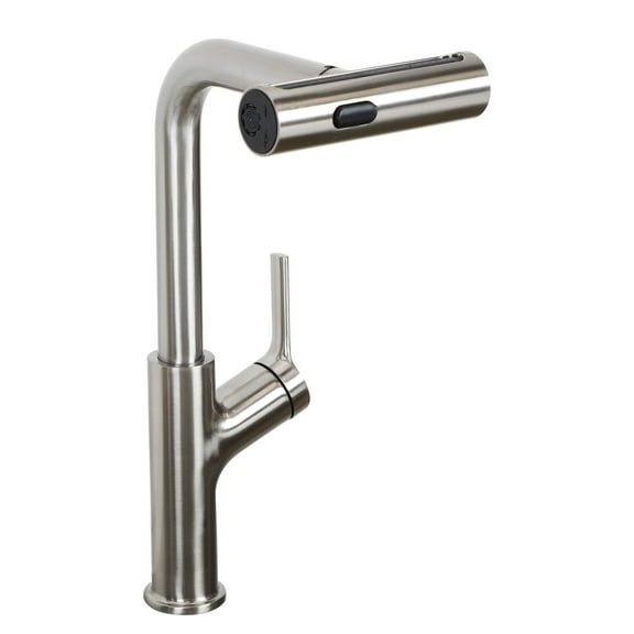 360 Pull-Down Kitchen Faucet with 4 Spray Modes, Brushed Nickel