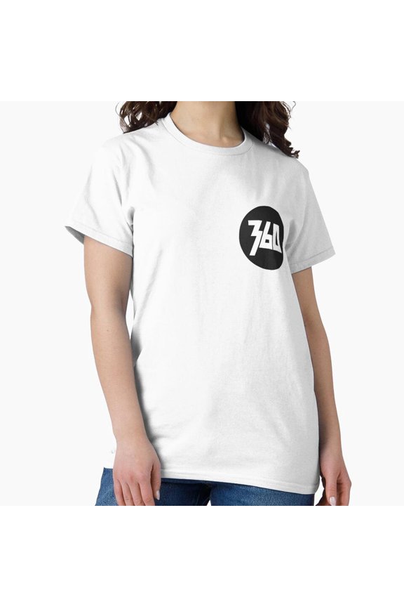 360 Rapper Circular Independent Hip Hop Audio Label Shield Crest T-Shirt