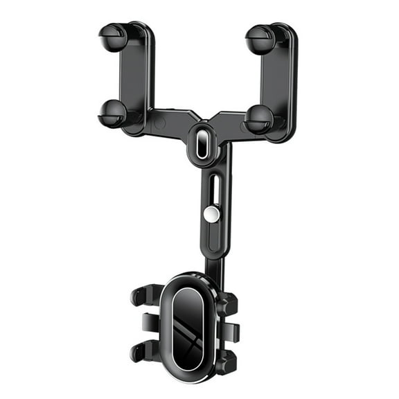 360 Rear View Mirror Phone Holder Universal Dash Cam Mount Vehicle Back Bracket