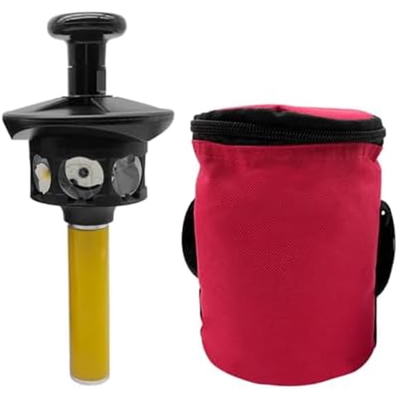 360 Reflective Surveying Prism with Pole and Bag, Compatible with Total Station S6 S8,5/8"x11 Thread, Survey Prism Reflector for Monitoring Equipment and PrismBeam Systems$$Tools & Hardware Other