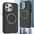thumbnail image 1 of 360° Ring Stand Magnetic for iPhone 13 Pro Max Case, Anti-Fingerprint Military Drop Protection Compatible with MagSafe Matte Soft Edge Slim Back Phone Case for iPhone 13 Pro Max - Gray, 1 of 8