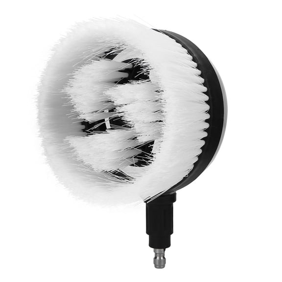360 Rotary Car Wash Brush, High Pressure Washer Attachment With Water-Powered Spinning, Scratch-Free Soft Bristles For Car, Boat, Window Cleaning (1/4 Quick Connect)
