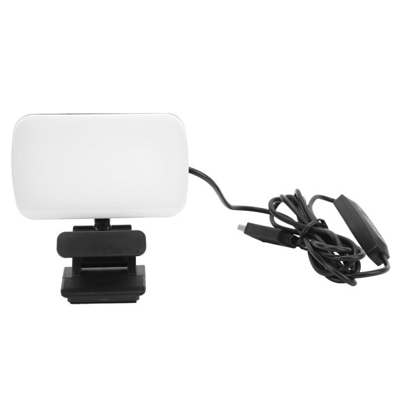 360 Rotatable 3-Level Adjustable Video Conference Light with 120 LED Lamp Beads - Rechargeable Laptop Webcam Lighting