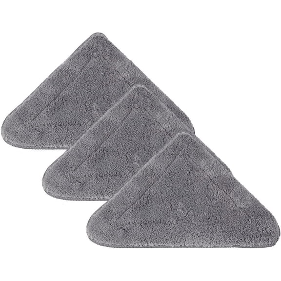 360° Rotatable Adjustable Cleaning Mop, Elescopic Triangular Mop 360 Degrees Rotatable, Reusable Spin Mop Triangle Cleaning Mop, Home Hardwood Floor Mop for Wall Ceiling Window (3PCS Relacement Pads)