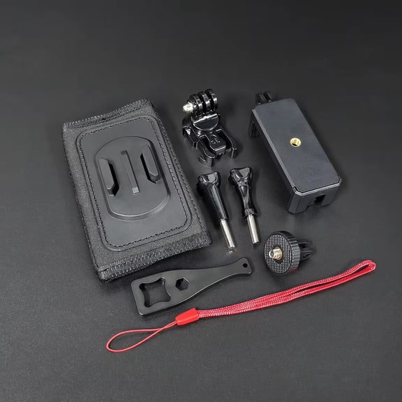 360 Rotatable Backpack Shoulder Strap Mount Kit with Phone Clip, Backpack Strap Holder for GoPro Hero 13 12 11 10 9, DJI Osmo Action, Insta360 X Series, AKASO Action Camera