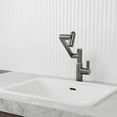 thumbnail image 1 of 360°Rotatable Bathroom Faucet, Bathroom Sink Faucet with Spray Function and Temperature Display for Anti-Skid Switch, Water Faucet for Lavatory, Restroom, Gunmetal, 1 of 7