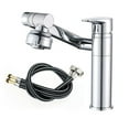 thumbnail image 1 of 360°Rotatable Bathroom Vanity Faucet ,Bathroom Faucet Single Handle,Height Adjustable Single Handle Sink Faucet, Bathroom Faucet with Multiple Water Outlet Modes,for Home Sink Tap(Silver), 1 of 8