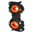 thumbnail image 1 of 360° Rotatable Bicycle Flashlight Holder Mount with Screw for Bike Front Light Bracket Orange, 1 of 6