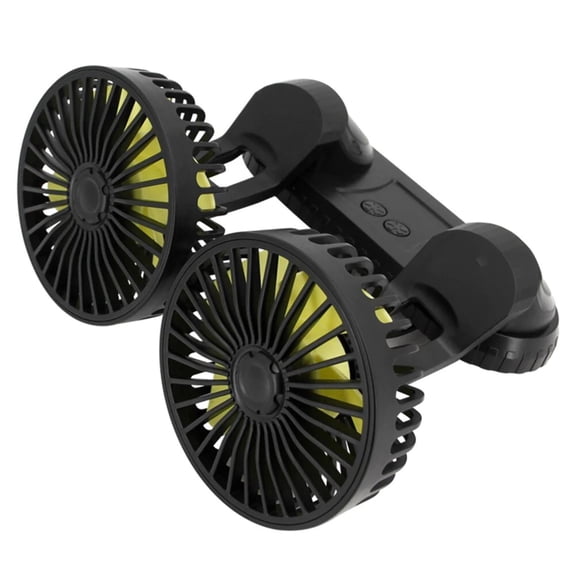 360 Rotatable Car Cooling Dual Fan
