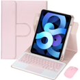 thumbnail image 1 of 360° Rotatable Detachable Keyboard Case with Trackpad & Pencil Slot for iPad Air 4/5 10.9",pink, 1 of 7