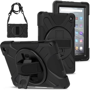 360° Rotatable Fire7 2022 Case (12th Gen 7 inch) Shockproof Heavy Duty Protective Case with Shoulder Strap/Hand Strap/Kickstand Children's Case