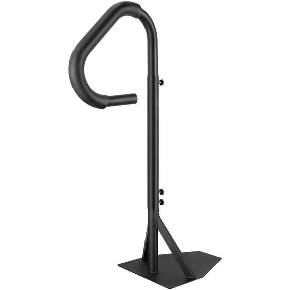 360 Rotatable Hot Tub Handrail Adjustable Height 48 to 63 Inches Rust Proof Aluminum Spa Step Handrail with Slide Under Mount Base 600LBS Capacity for Indoor Outdoor Use