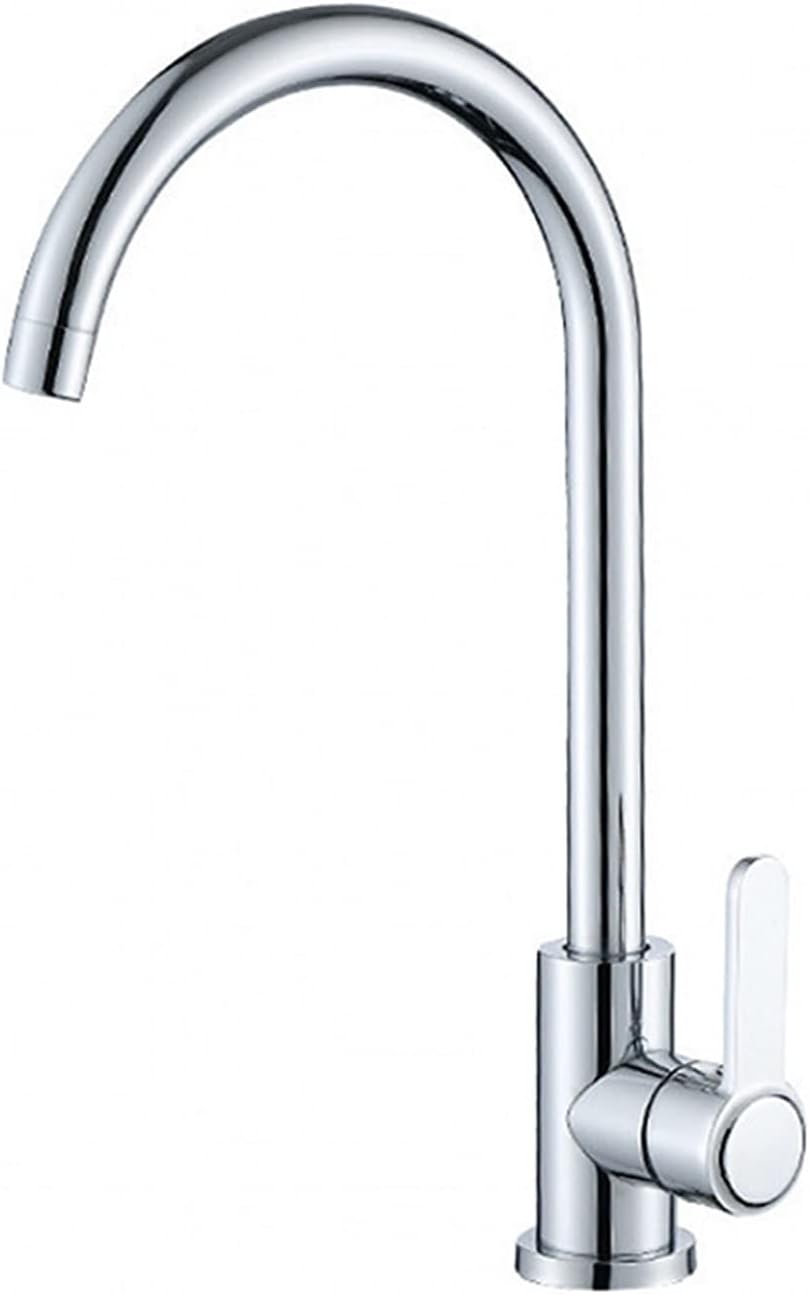 360 Rotatable Hot and Cold Dual Temperature Stainless Steel Sink Faucet Kitchen Faucet with 2 Hose