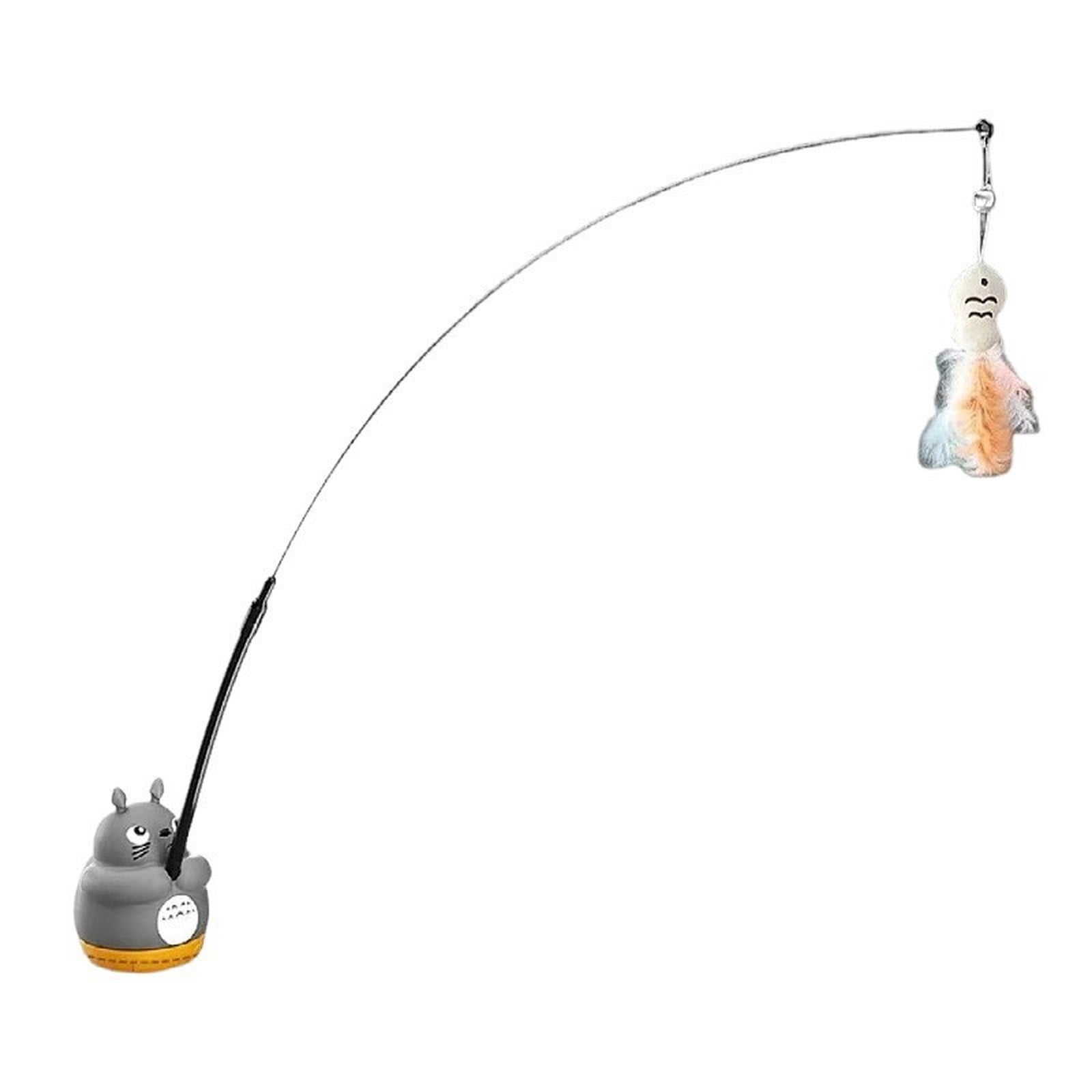 360° Rotatable Interactive Cat Toy, Automatic Wand Toy with Peel-and ...