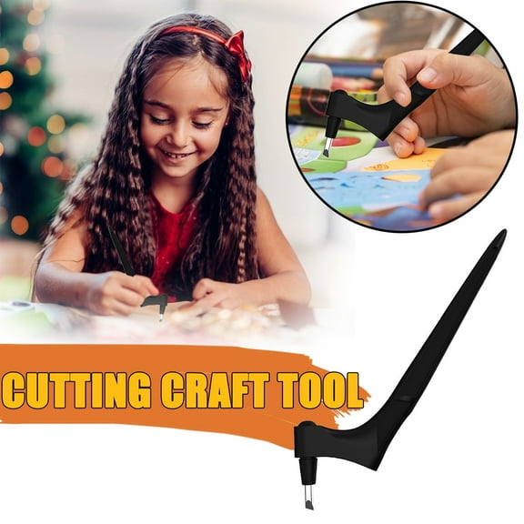 360 Rotatable Precision Art Carving Cutting Hand Tool Stainless Steel Blade For Planner Sticker Paper Craft Trimming Projects