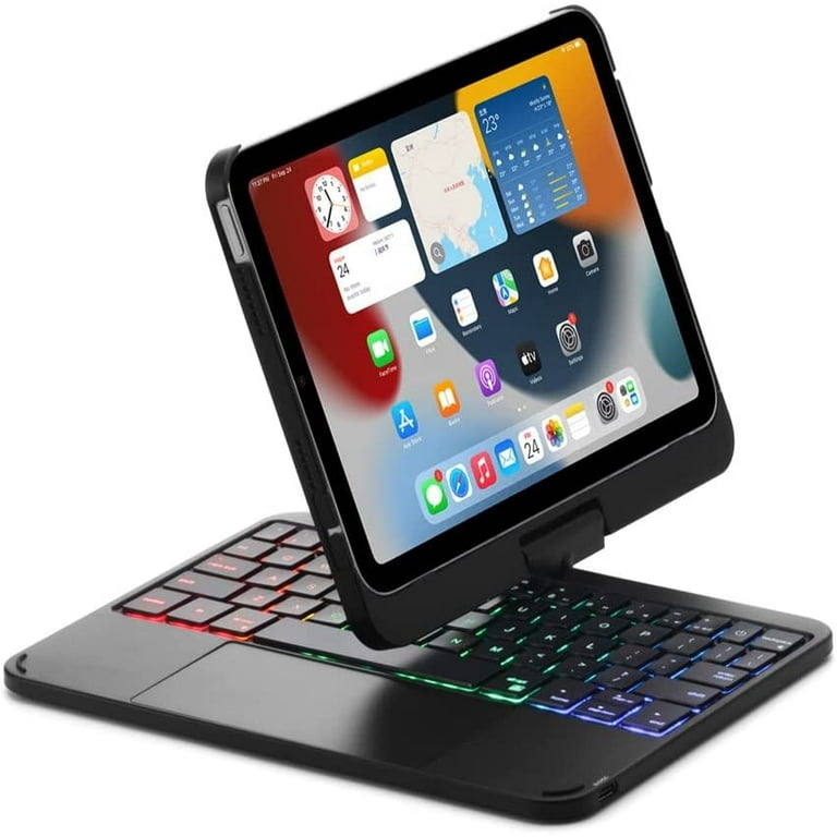 Snugg iPad Mini 6 Case with Keyboard (6th Gen), Wireless Backlit Touchpad  Bluetooth iPad Mini Keyboard Case 360 Degree Rotatable iPad Mini 6 Keyboard