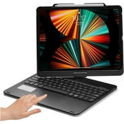360  Rotatable Touch Keyboard for iPad Pro 12.9 inch 2022 6th Generation, Pro 12.9 5th 4th 3rd Generation Backlight Keyboard Built in Trackpad, Bluetooth Foldable Keyboard Cover