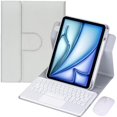 thumbnail image 1 of 360° Rotatable Trackpad Keyboard Case w/ Pen Holder for iPad Air 11" M2/M3,gray, 1 of 7