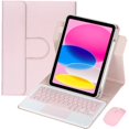 thumbnail image 1 of 360° Rotatable Trackpad Keyboard Cover with Pen Holder for iPad A16 2025 / iPad 11th Gen, 1 of 8
