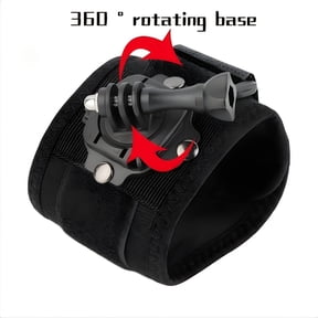 360 Rotatable Wrist Strap Mount for Action Cameras, Adjustable Hand Mount with Quick Release Design, Compatible with GoPro and Other Action Cameras for Skiing, Cycling, Skateboarding and Outdoor Act