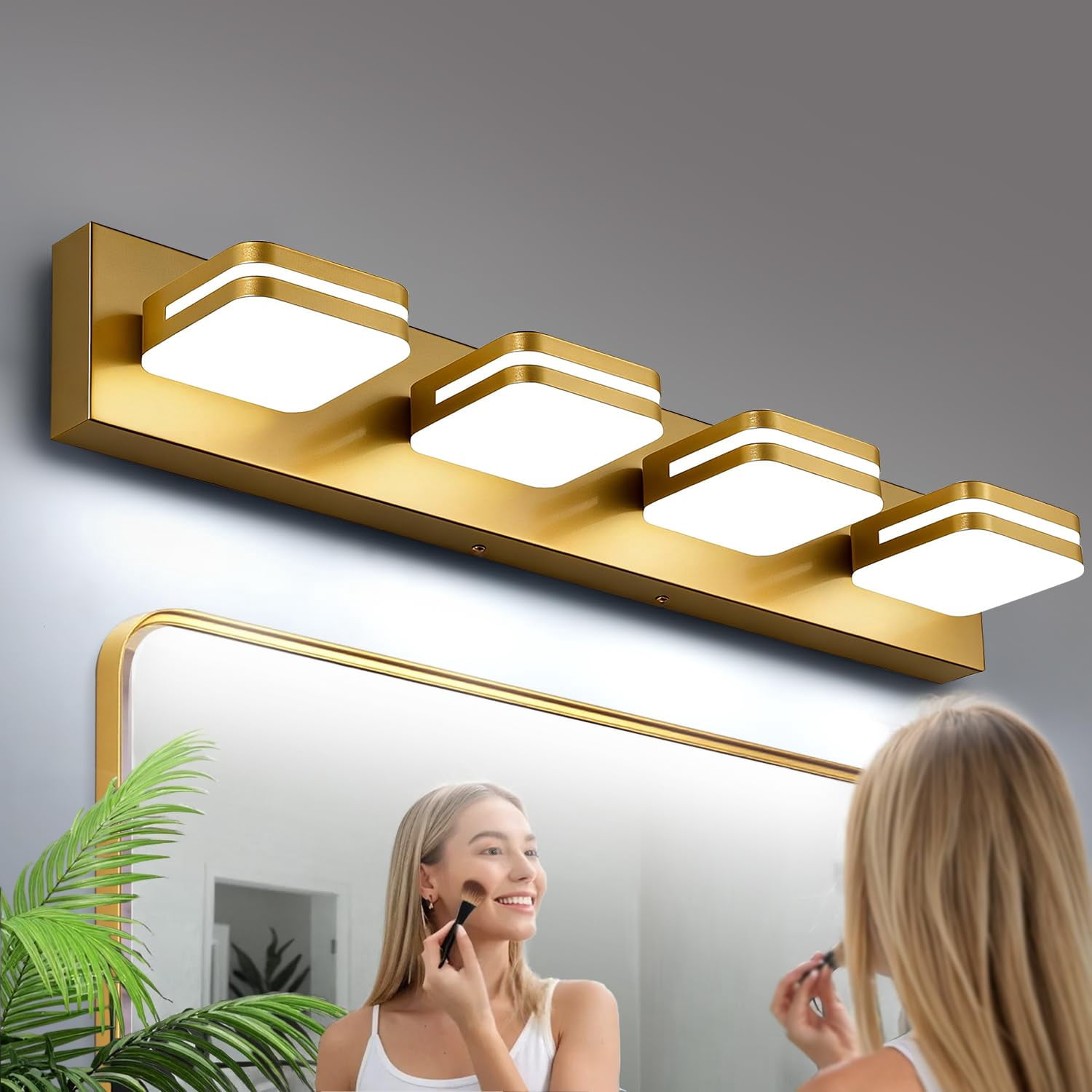360° Rotate Led Bathroom Vanity Light Fixtures  1600lm Lights For Modern Wall Lighting Over Mirror Kitchen Living Room Hallway (natural White 5000k)