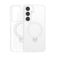 thumbnail image 1 of 360° Rotate Magnetic Ring for Samsung Galaxy S24 Ultra Case, Compatible with MagSafe with Ring Holder Kickstand, Military Grade Shockproof Translucent Back for Galaxy S24 Ultra Phone Case, White, 1 of 1
