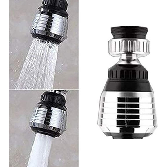 360 Rotate Swivel Water Saving Tap Aerator Diffuser Faucet Nozzle Filter Adapter, Dual Spray Stream, Fits M22 M24 Kitchen Sink & Utility Faucets