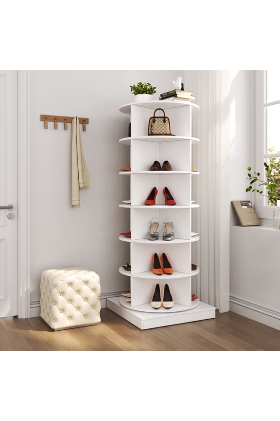 360 Rotating 6-Tier Shoe Cabinet