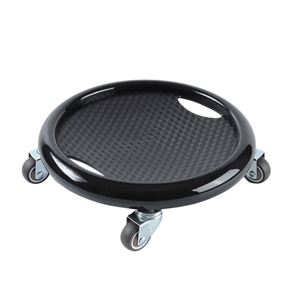 360° Rotating Ab Roller Slide Board with Knee Mat for Core Training Black