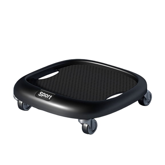 360° Rotating Ab Roller Wheel with Knee Mat for Core Training Black