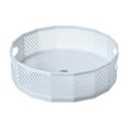 thumbnail image 1 of 360° Rotating Abs Lazy Susan Turntable with Steel Ball Bearings, Ventilated Cabinet Organizer for Spices Cosmetics Bathroom Pantry Storage (White), 1 of 1