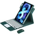 thumbnail image 1 of 360° Rotating Bluetooth Keyboard & Mouse Case for iPad Pro 11 (1-4 Gen) / iPad Air 4/5 Gen, Folio Stand Cover with Trackpad & Pencil Holder, US English Keyboard,green, 1 of 6