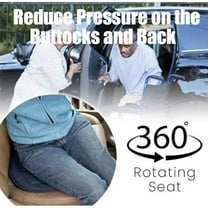 360 Rotating Car Seat Cushions, 360 Degrees Swivel Car Seat for Elderly Support, Seat Non Slip Cushion, 360 Rotating Seat Cushion, Black
