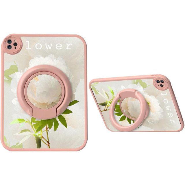 360° Rotating Case Compatible with iPad Mini 6th Generation Case Flower