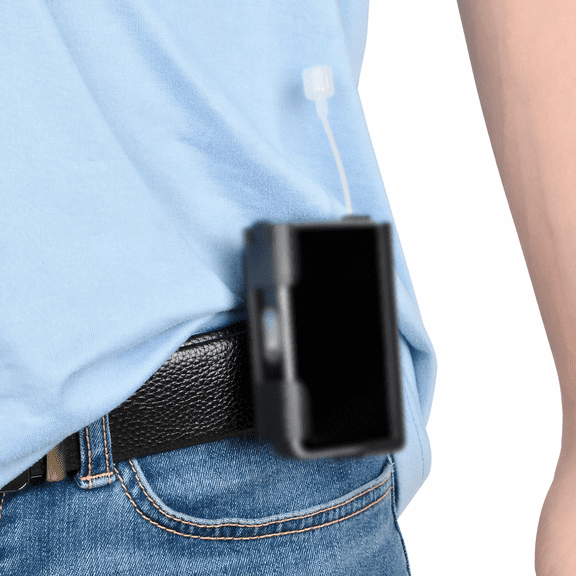 360 Rotating Case for Tandem tslim X2, Insulin Pump Holder for t Slim/t:Slim G4, t: Holster Belt Clip Not Easy Fall & Break Pump Accessories (Black)